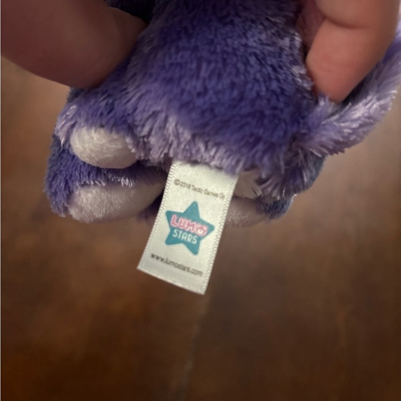 Purple and White Stuffed Animal Toy - Picture 7 of 7